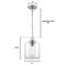 Westinghouse Pendant 60W Judd, Brushed Nickel Clear Glass 6130000 - alternate 5